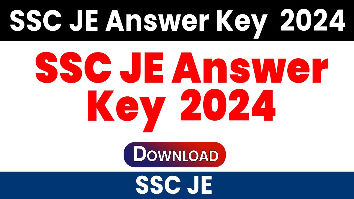SSC JE Answer Key  2024